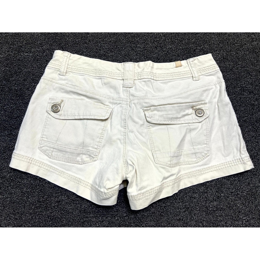 UNIONBAY Chino Shorts Womens Size 5 White Cotton Stretch Utility High Waisted - Picture 10 of 11